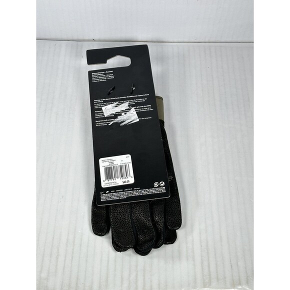 Size M Nike Alpha Varsity Adult Baseball Batting Gloves Pair Black/Camo NEW - Picture 4 of 4